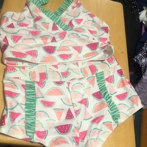 Gymboree size 10 watermelon 2 piece swim